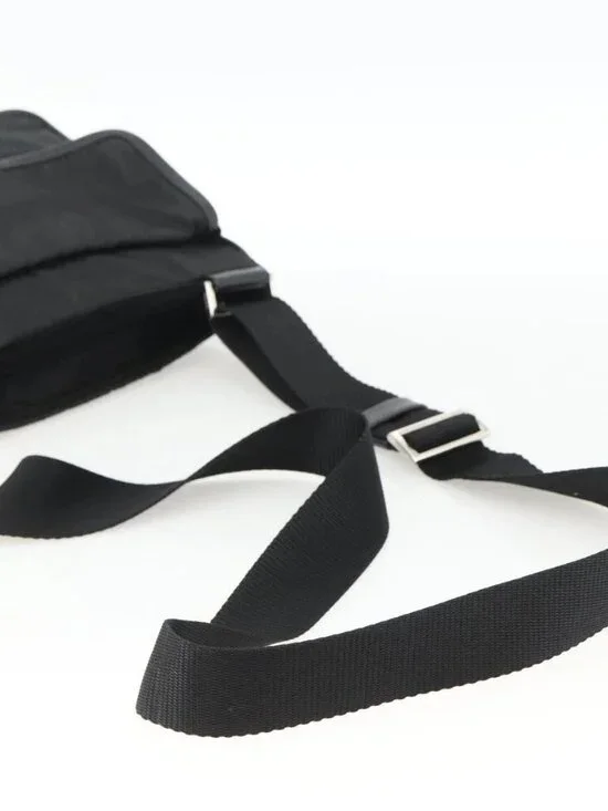 PRADA Shoulder Bag Nylon Black Silver Auth bs32792 - Picture 8 of 16